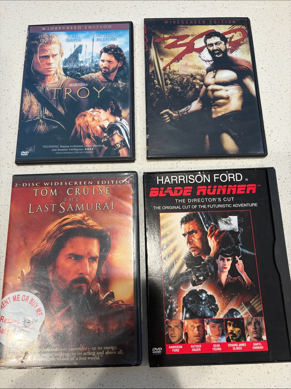 Assorted Black DVD Movie Collection - Widescreen Edition (4 Titles)